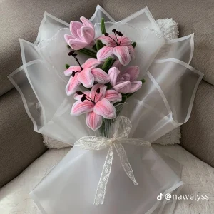 bouquet lys roses