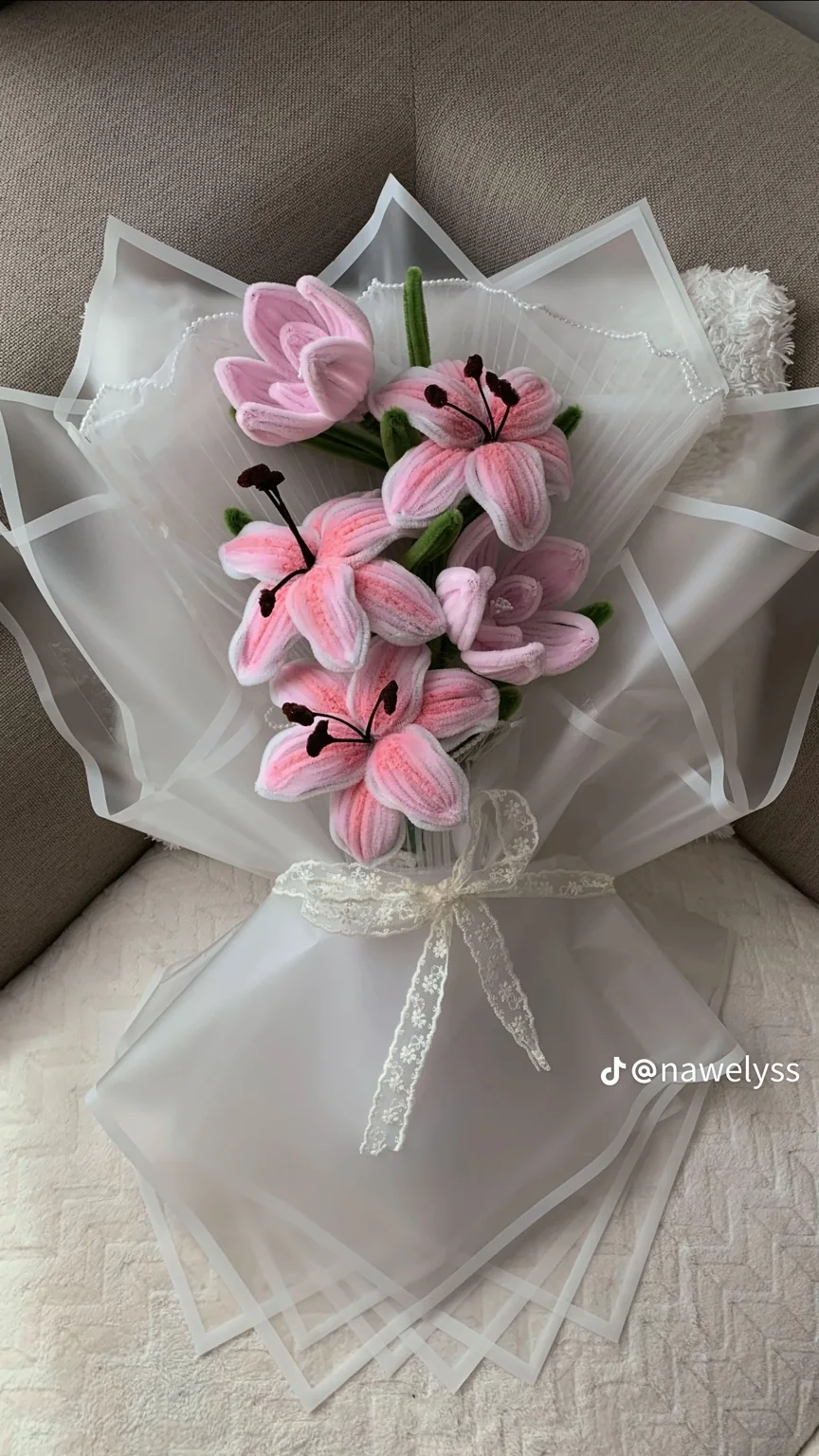 bouquet rose detail